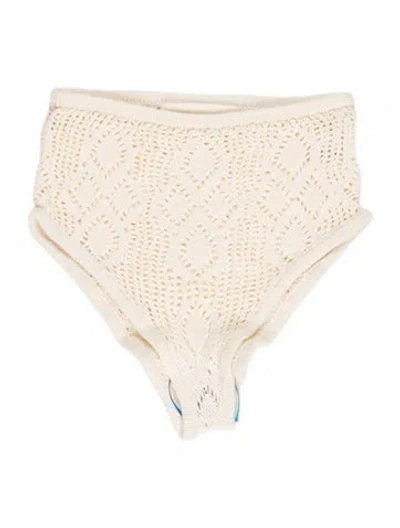 Pre-owned All That Remains Lace Pattern Mini Shorts In Neutral