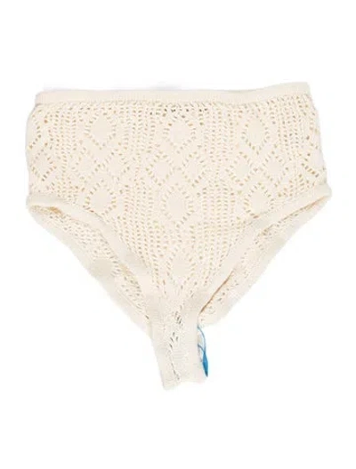 Pre-owned All That Remains Lace Pattern Mini Shorts In Neutral