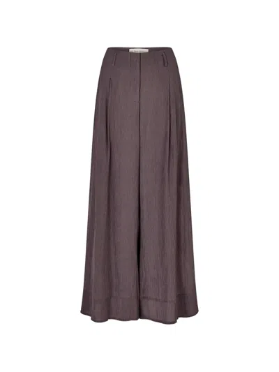All That Remains Lennon Pleated Palazzo Pants In Purple