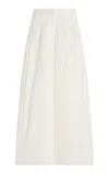 All That Remains Lennon Silk-cotton Pants In White