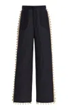 All That Remains Lucian Crochet-detailed Cotton Pants In Multi