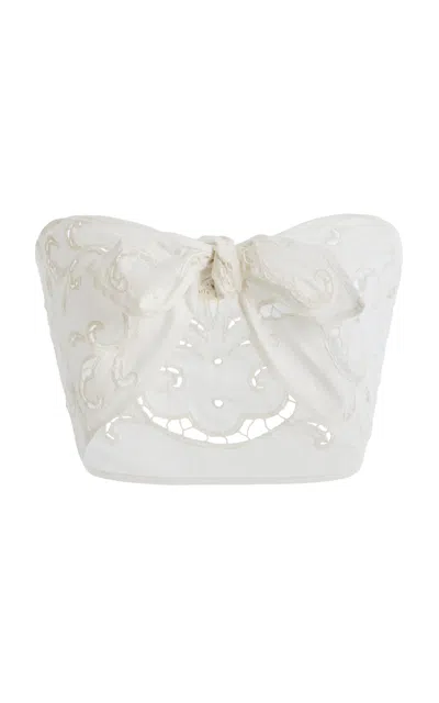 All That Remains Marcie Cotton Wrap Top In White