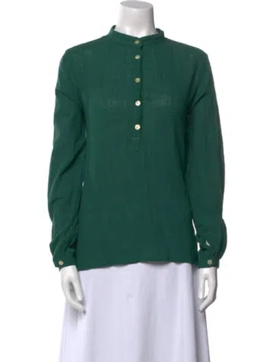 Pre-owned All That Remains Mock Neck Long Sleeve Sweatshirt In Green