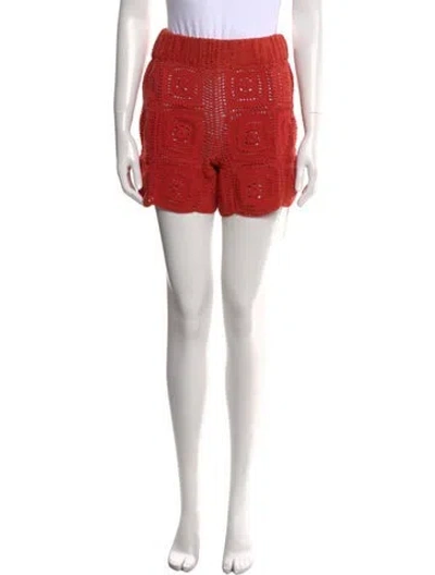 Pre-owned All That Remains Printed Mini Shorts In Red