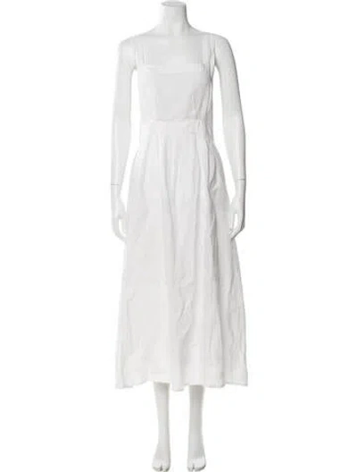 Pre-owned All That Remains Square Neckline Long Dress In Gray