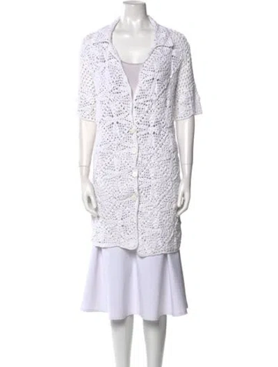 Pre-owned All That Remains V-neck Sweater In White