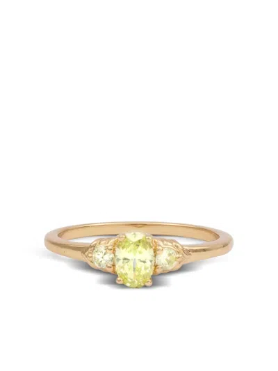 All The Luck In The World Chérie Oval-stone Ring In Gold