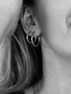 All The Luck In The World Hoop Earrings In Silver