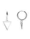 All The Luck In The World Triangle Hoop Earring