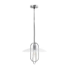 All The Rages 1 Light Elongated Metal Pendant Light In Silver