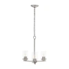 All The Rages 3-light 15" Hanging Chandelier Pendant Light In Silver