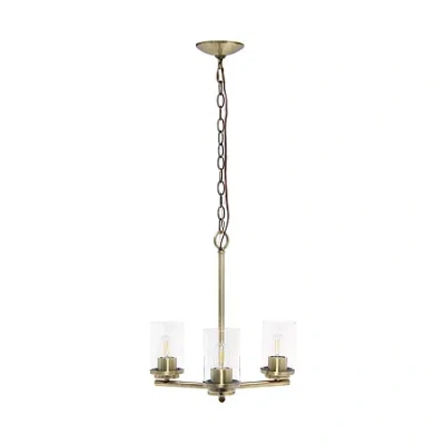 All The Rages 3-light 15" Hanging Chandelier Pendant Light In Yellow