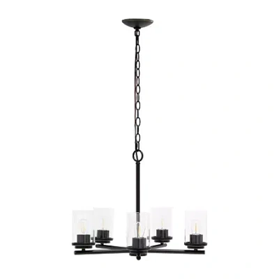 All The Rages 5-light 20.5" Chandelier Pendant Light In Brown