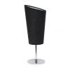 All The Rages Black Mini Chrome With Angled Shade Metal Table Lamp In Black