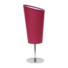 All The Rages Black Mini Chrome With Angled Shade Metal Table Lamp In Pink