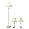 All The Rages Elegant Designs 3-pc. Lamp Set In Brown