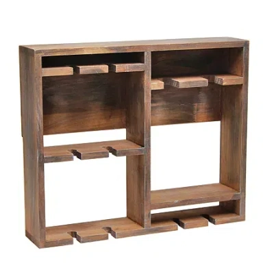 All The Rages Elegant Designs Bartow Wall Mounted Wine Rack In White