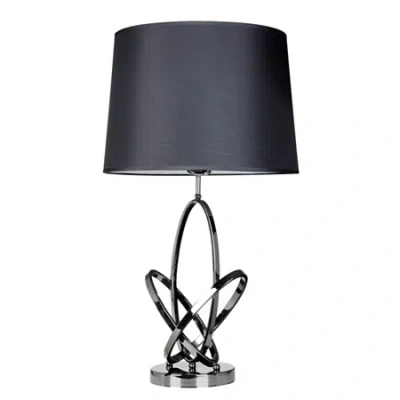 All The Rages Elegant Designs Metal Table Lamp In Black