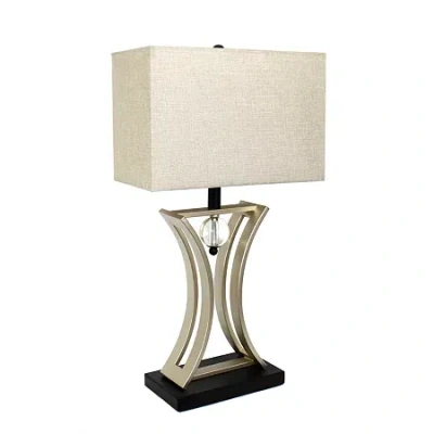 All The Rages Elegant Designs Metal Table Lamp In Silver