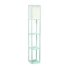 All The Rages Floor Lamp Etagere Organizer Storage Shelf In Blue