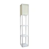 All The Rages Floor Lamp Etagere Organizer Storage Shelf In White