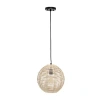 All The Rages Lalia Home Ball Shaped Rattan Pendant Light In Brown