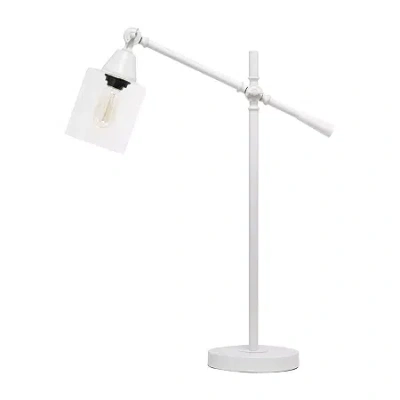 All The Rages Lalia Home Vertically Adjustable Desk Lamp In White