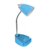 All The Rages Limelights Gooseneck Organizer Desk Lamp With Ipad Tablet Stand Book Holder And Charging Outlet In Blue