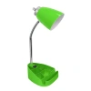 All The Rages Limelights Gooseneck Organizer Desk Lamp With Ipad Tablet Stand Book Holder And Charging Outlet In Green