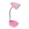 All The Rages Limelights Gooseneck Organizer Desk Lamp With Ipad Tablet Stand Book Holder And Charging Outlet In Pink