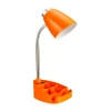 All The Rages Limelights Gooseneck Organizer Desk Lamp With Ipad Tablet Stand Book Holder In Orange