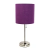 All The Rages Limelights Stick Lamp With Charging Outlet Table Lamp In Purple