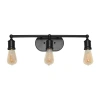 All The Rages Matte Black Industrial Metal Vanity Light In Black
