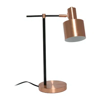 All The Rages Mid Century Modern Metal Table Lamp In Yellow