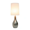 All The Rages Simple Designs 1 Light Tear Drop Table Lamp In Silver