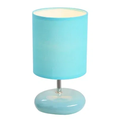 All The Rages Simple Designs Ceramic Table Lamp In Blue