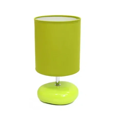 All The Rages Simple Designs Ceramic Table Lamp In Green