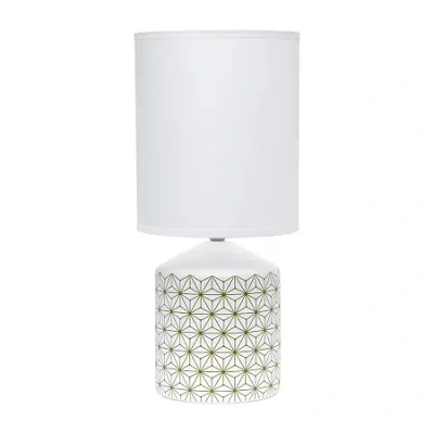 All The Rages Simple Designs Fresh Prints Ceramic Table Lamp In Yellow