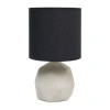 All The Rages Simple Designs Geometric Concrete Table Lamp In Black