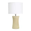 All The Rages Simple Designs Hourglass Ceramic Table Lamp In Brown