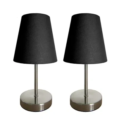 All The Rages Simple Designs Metal Table Lamp In Black