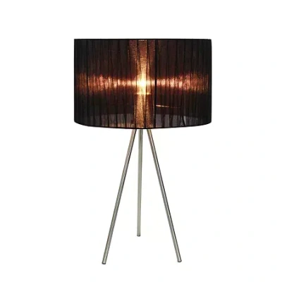 All The Rages Simple Designs Metal Table Lamp In Black