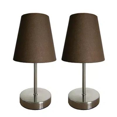 All The Rages Simple Designs Metal Table Lamp In Brown
