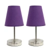 All The Rages Simple Designs Metal Table Lamp In Purple