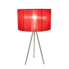 All The Rages Simple Designs Metal Table Lamp In Red