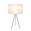 All The Rages Simple Designs Metal Table Lamp In White
