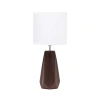 All The Rages Simple Designs Prism Ceramic Table Lamp In Brown