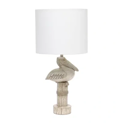 All The Rages Simple Designs Sitting Pelican Table Lamp In Brown