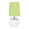 All The Rages Simple Designs Studded Texture Ceramic Table Lamp In Green