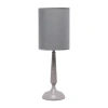 All The Rages Simple Designs Traditional Candlestick Iron Table Lamp In Gray